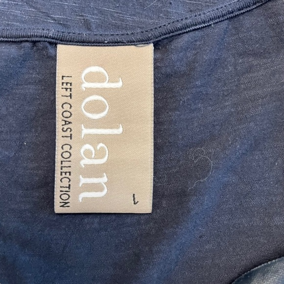 Dolan x Anthropologie - Velvet Veneer Short Sleeve Tee Blouse Shirt Sz L - Picture 6 of 7